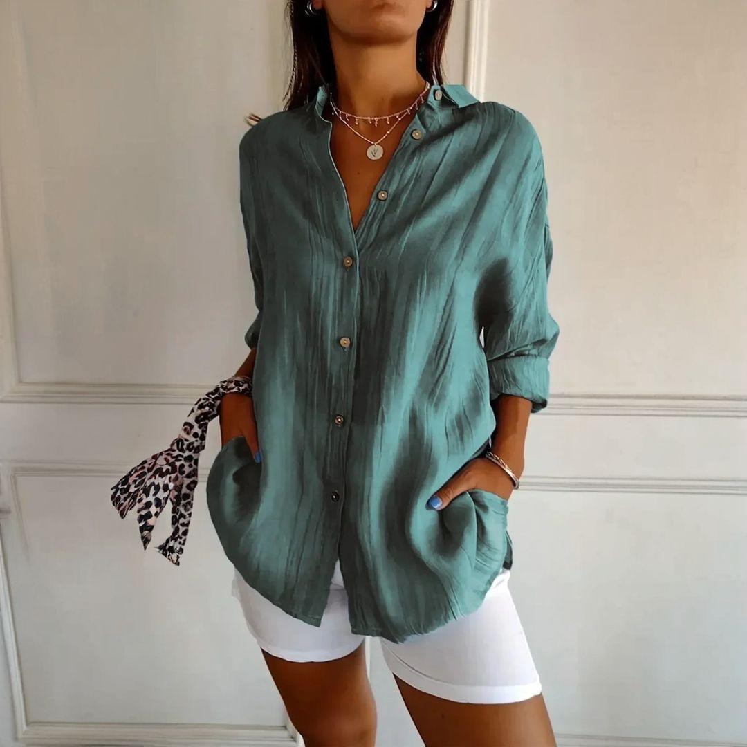 Kit 3 Camisas Ibiza em Linho de Algodão – Design Semi Plissado
